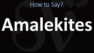 How to Pronounce Amalekites CORRECTLY [upl. by Leahcimdivad950]