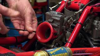 Fitting a KampN Filter to a Keihin FCR 39 Flat Slide Carburettor [upl. by Kehoe]