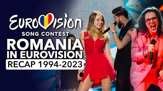 🇷🇴 Romania in Eurovision Song Contest 1994  2023  RECAP România la Eurovision [upl. by Anirda774]