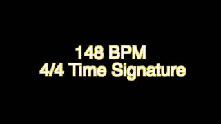 148 BPM Beats Per Minute 44 Time Signature MetronomeDuration  30 minutes [upl. by Isied]