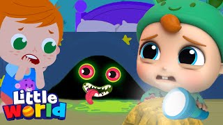 Monsters In The Dark  Baby John Series  Little World Kids Songs amp Nursery Rhymes [upl. by Eiro]