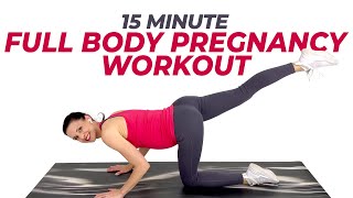 15 Minute Pregnancy Workout 1st Trimester 2nd Trimester 3rd Trimester [upl. by Susana]