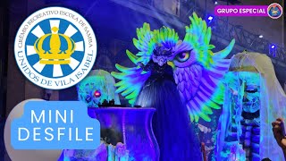 VILA ISABEL 2025  MINI DESFILE NA CIDADE DO SAMBA 4k [upl. by Ravert762]