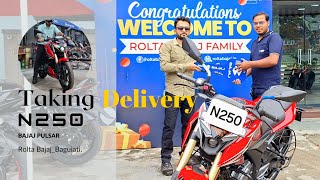 N250 Taking delivery  Bajaj Pulsar N250 taking delivery  bajaj  pulsar  n250 [upl. by Vania]