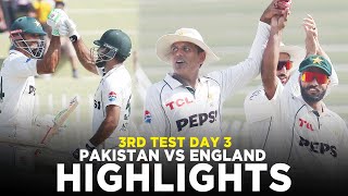 Full Highlights  Pakistan vs England  3rd Test Day 3 2024  PCB  M3G1K [upl. by Kciderf]