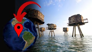 Maunsell Sea Fort EXPOSED on Google Maps [upl. by Inaj]