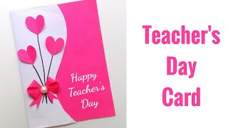 Teachers day greeting card • Latest card design for teachers day • happy teachers day gift card diy [upl. by Greff53]