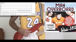 Blink 182  Man Overboard  Guitar cover w Tabs 🎸 [upl. by Atahs]