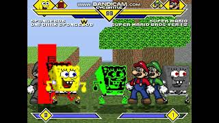 Mugen 997 Sbob ODSbob DarkSbob SBC19 vs Super Mario SMBv12 SymSMario EMario [upl. by Kidd]