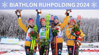 Biathlon Staffel Ruhpolding Tolles Rennen der Deutschen Frauen [upl. by Anertal]