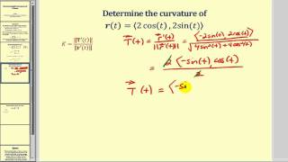 Determining Curvature of a Curve Defined by a Vector Valued Function [upl. by Bedwell]