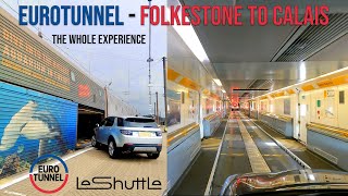 Eurotunnel  Folkestone UK to Calais France  Vehicle Train 2023 [upl. by Bolen]