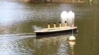 RC Titanic reenactment of the sinking with commentary [upl. by Akkire413]