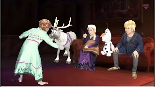 Frozen 2 Charades scene Elsa Anna Kristoff Olaf and Sven [upl. by Kopp]