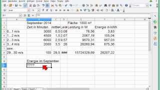 Warum Windstatistik Windenergieberechnung mit Tabellenkalkulation [upl. by Jacobba]