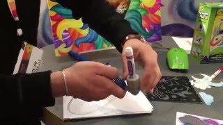 Hands on with the Crayola Air Marker Sprayer [upl. by Lewison]