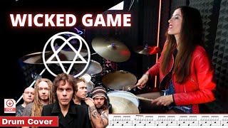 Wicked Game  HIM  Drum Cover Drum Score [upl. by Nuarb]