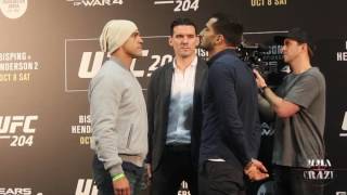 UFC 204 Vitor Belfort vs Gegard Mousasi media day face off [upl. by Simpkins695]