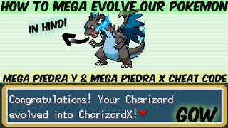 How To Mega Evolve Our Pokemon In Pokemon Super Fire red  Pokemon super fire red mega stone cheat [upl. by Egiarc836]