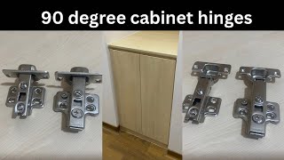 90 degree cabinet hinges  cabinet door installation [upl. by Aynuat515]