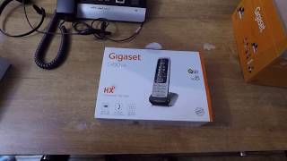 Gigaset DX800A Part 4 of 7 C430HX DECT handset unboxing [upl. by Adnolehs]