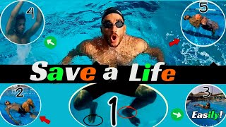 Survival Skills in Water 🌊 The Hidden Techniques of Swimming 🏊‍♂️🆘 [upl. by Shaia]