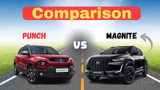 Tata Punch Vs Nissan Magnite Comparison 😯 [upl. by Ettelrac]