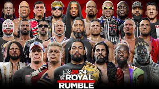 WWE 2K24 THE ROYAL RUMBLE MATCH [upl. by Altman]