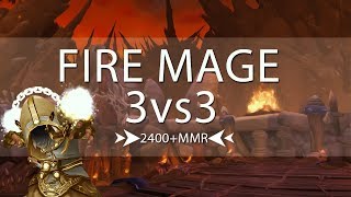 Fire Mage PvP  2400 3vs3  Patch 80 [upl. by Kirat]