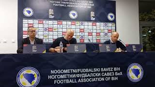 Liga nacija A 2024 BiH  Njemačka 12 konferencija za štampu BiH [upl. by Samford]