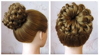 Tutoriel coiffure simple cheveux longmi long 🌺 Chignon tresse facile 🌺 Coiffure tresse en noeuds [upl. by Silin]