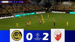 BodøGlimt vs Crvena zvezda 02  UEFA Champions League Playoffs 202425  Match Highlights [upl. by Sigmund]