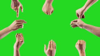 Hand Touch Gestures with green screen no copyright free to use black mart [upl. by Eikcor700]