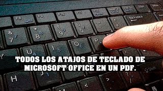 TODOS LOS ATAJOS DE TECLADO DE MICROSOFT OFFICE EN UN PDF [upl. by Rollie]