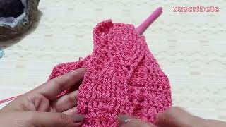 TUTORIAL CARDIGAN HOJAS EN RELIEVE A CROCHET FACIL Y RAPIDO CROCHETENDO CON LACOMDRE PARTE3 [upl. by Naic551]