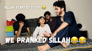 ibi Sheikh  SILLAH KE SATH KIYA HORROR PRANK😂 SILLAH NE RONA START KARDIA😂 VLOG [upl. by Ierbua460]