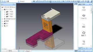 IRONCAD 基本図面化デモ2（3D→2D） [upl. by Josey981]