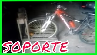 como hacer un soporte para bicicletas con un palet [upl. by Keynes]