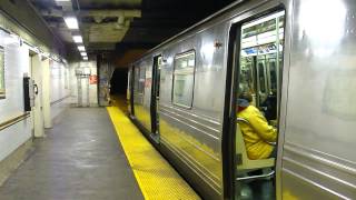 BMT Franklin Ave Line R68 Franklin Shuttle Train at Botanic Garden [upl. by Chalmer]