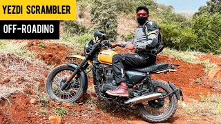 Yezdi Scrambler Yelling Yellow Color  Offroad amp Bad Road Experience Review [upl. by Kosse280]