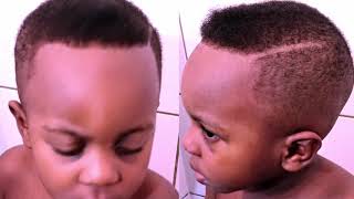 How to barb kids at home with the cheapest hair cut machine Barbing my son hair [upl. by Tini]