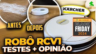 TESTAMOS o ROBÔ ASPIRADOR KARCHER RCV1 que VARRE ASPIRA e PASSA PANO VAMOS DEVOLVER 🤯 [upl. by Eppie]