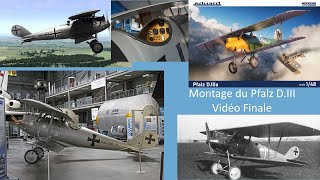 Le montage du Pfalz DVIII au 148 de chez EDUARD  Vidéo finale [upl. by Sidnala]