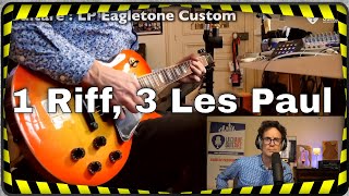 1 Riff 3 Les Paul  Gibson Cherrys Eagletone Custom [upl. by Etteuqaj]