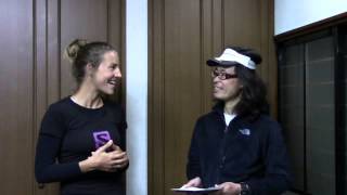 Gretel Fortmann Ultra Trail Mt Fuji 2013 pre race interview [upl. by Napas]