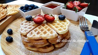 Recette de Gaufres maison moelleuses et croustillantes 😋rapide sans temps de repos [upl. by Sheryle814]