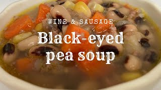 Blackeyed pea soup recipe so simple so good with Instant Pot or Slow Cooker options [upl. by Marras]