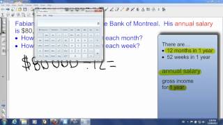 Converting Annual Salary to Monthly and Weekly Salaries [upl. by Edelson]