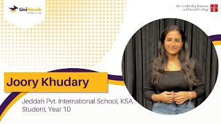 Joory Khudary  Harvard YLC Testimonial  UniHawk Global  Dubai UAE [upl. by Admama]