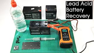 acid lead battery recovery 3of3 INCLUDES NEW UPDATE 2018 [upl. by Stronski]